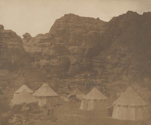 佩特拉的远征营，1852年。 作者 莱维特·亨特。