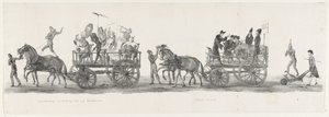 五大学院和公共宣传，1835 年
五大学院的象征性表现/公共宣传（标题在实物上）
由莱顿大学学生殿下于 2 月 9 日举行的游行的单独代表：1 作者 伦德特·斯普林格 (I)