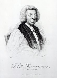 Dromore的主教Thomas Percy，1848年由John Hawksworth雕刻