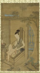 清代康熙时期的女人幻想，约1700-22年 作者 冷梅