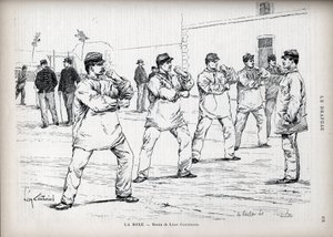 拳击 - 法国军队 - 由 Leon Couturier (1842-1935) 绘制 - 为“国旗” - 爱国者联盟监视器 - 8 月 22 日 作者 莱昂·安托万·卢西安·库图里埃（Leon Antoine Lucien Couturier）