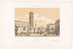洛里昂比松广场景观
洛里昂。Vue de la place Bisson（物品上的标题）
当代法国（系列名称）
今天的法国（文物上的系列名称） 作者 莱昂·奥古斯特·阿塞琳娜