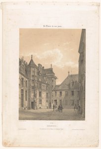 布尔日雅克-科尔宫庭院景观
布尔日。Vue intérieure de la maison de Jacques Coeur（物品上的标题）
当代法国（系列名称）
今天的法国（文物上的系列名称） 作者 贝克特兄弟