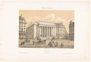 南特格拉斯兰剧院的景观 南特。 Vue du théâtre（物体上的标题） 当代法国（系列名称） La France de nos jours（物体上的系列标题） 作者 莱昂·奥古斯特·阿塞琳娜