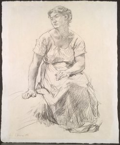 坐着的农妇 作者 莱昂·奥古斯丁·莱米特