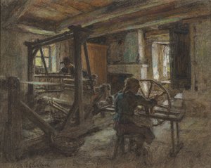 纺织工的小屋 作者 莱昂·奥古斯丁·莱米特