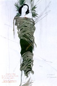 意大利作家加布里埃尔-达农齐奥的戏剧《圣塞巴斯蒂安的殉难》的服装设计，1911年 作者 莱昂·巴克斯特