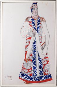“莫斯科”服装设计，1922年 作者 莱昂·巴克斯特