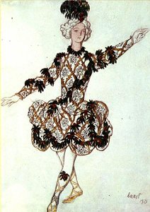 睡美人》中樱桃仙子的帕格博伊的服装设计 作者 莱昂·巴克斯特