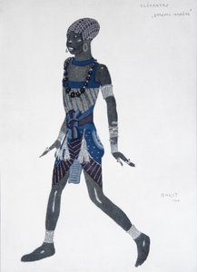 芭蕾舞剧《克莱奥佩特》的服装设计，1909年 作者 莱昂·巴克斯特