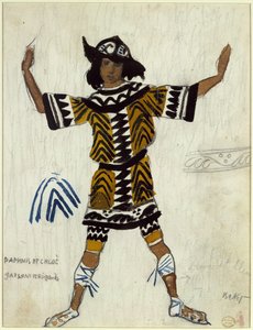 M. Ravel的《 Daphnis etChloé》芭蕾舞服装设计，1912年 作者 莱昂·巴克斯特