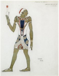 E. Verhaeren和D. deSéverac的芭蕾舞剧《Hélènede Sparte》的服装设计，1912年 作者 莱昂·巴克斯特