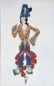 N. Rimsky-Korsakov的芭蕾舞剧Sheherazade的服装设计，1910年 作者 莱昂·巴克斯特