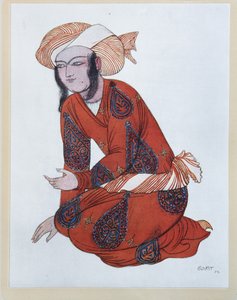 N. Rimsky-Korsakov的芭蕾舞剧Sheherazade的服装设计，1922年 作者 莱昂·巴克斯特