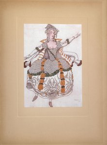 柴可夫斯基（P. Tchaikovsky）的芭蕾舞剧《睡美人》服装设计，1921年 作者 莱昂·巴克斯特