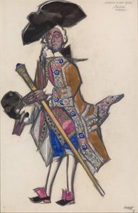 为斯卡拉蒂的芭蕾舞剧《好脾气的女士们》设计服装 作者 莱昂·巴克斯特