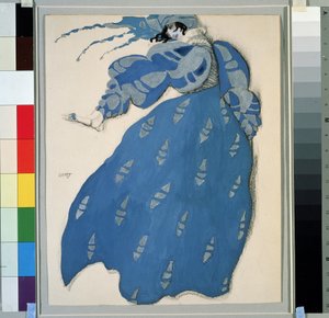 Costume for the ballet "Les dames de bonne humeur" (Les femmes de bonne humeur) directed by Carlo Goldoni (1707-1793) 作者 莱昂·巴克斯特
