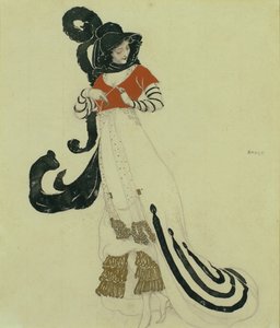 化装服装设计，c。 1914年 作者 莱昂·巴克斯特