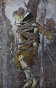 艾达·鲁宾斯坦（Ida Rubinstein），Gabriele DAnnuzio创作的《圣塞巴斯蒂安tian难》，1922年 作者 莱昂·巴克斯特