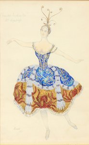 魔法公主。芭蕾舞服装设计《睡公主》，1921年 作者 莱昂·巴克斯特