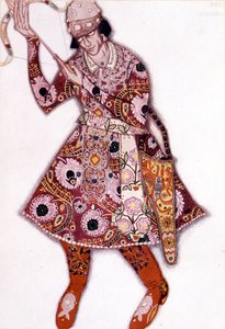 1910 年 6 月，莱昂·巴克斯特在巴黎歌剧院为斯特拉文斯基的《火鸟》设计的服装 作者 莱昂·巴克斯特