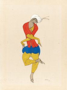 玛丽亚·库兹涅佐娃（Maria Kuznetsova），“ L”崇拜的服装设计，1922年 作者 莱昂·巴克斯特
