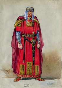 中世纪的王子。服装设计 作者 莱昂·巴克斯特