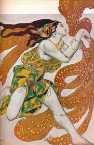 水仙：酒神。 Narcisse舞蹈服装设计，1911年 作者 莱昂·巴克斯特