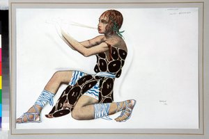 "Narcisse" 服装由 Leon Bakst（1866-1924 年）为 Nicolas Tcherepnine（1873-1945 年）的芭蕾舞剧 "Narcisse "设计 作者 莱昂·巴克斯特