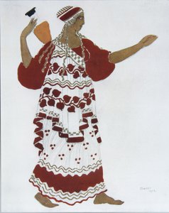 若虫芭蕾舞服装设计：《牧羊人的午后》，C。Debussy，1912年 作者 莱昂·巴克斯特