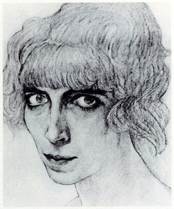 马尔凯萨·路易莎·卡萨蒂（Marchesa Luisa Casati）的肖像，1912年 作者 莱昂·巴克斯特