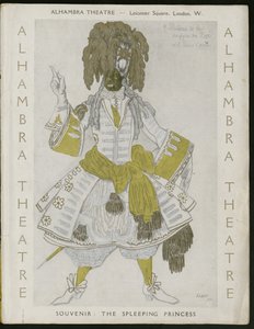 芭蕾舞团纪念品计划的标题页 作者 莱昂·巴克斯特