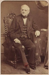 作曲家Daniel-Francois-Esprit Auber（1782-1871）的肖像，由Cremiere, Leon（1831-1913）拍摄。Albumin照片。私人收藏