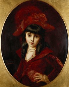 红色礼服，1881年 作者 利昂·赫伯
