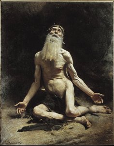 工作 - 由 Leon Bonnat (1833-1922) 作画，布面油画 作者 莱昂·约瑟夫·弗洛伦汀·波纳特