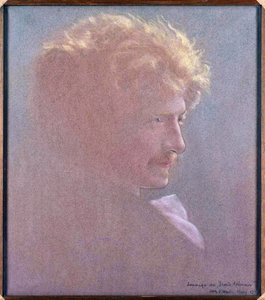 Portrait of Ignacy Jan Paderewski (1860-1941) (Hommage au Grand Polonais) par Kaufmann, Leon (1872-1933). Oil on canvas 作者 里昂·卡米尔·考夫曼