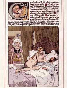 奥诺雷·德·巴尔扎克的小说《La Mye du Roy》插图，作者：莱昂·勒贝格（Leon Lebegue，1863-1944 年）
