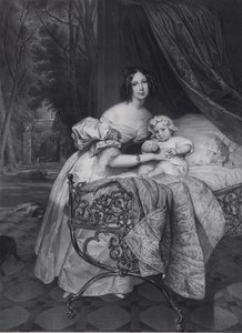 Maria Irineevna Buteneva肖像，内普·克雷普托维奇1811-1890和女儿Maria 1835年至1905年，1 作者 莱昂·诺埃尔（Leon Noel）