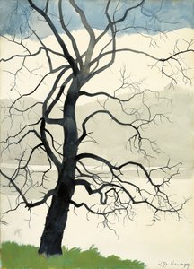 池塘边的一棵孤树 作者 里昂·斯皮里亚特