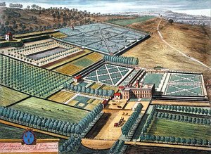 约翰内斯-基普（约1652-1722年）雕刻的肯特郡的公平草坪（雕刻）。