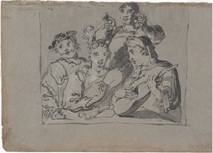 1620-1628年，歌手、琵琶手和铃铛手在烛光下的酒馆里演奏的四重奏。 作者 伦纳德·布雷默
