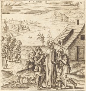 基督医治两个盲人 作者 Leonard Gaultier