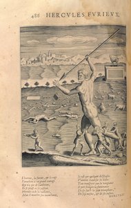 Hercules愤怒，来自&39;Les Images ou Tableaux de Platte Painting of the two Greek Sophist Philostrates&39;，作者：Blaise de Vigenere（1523-96）Paris，1615