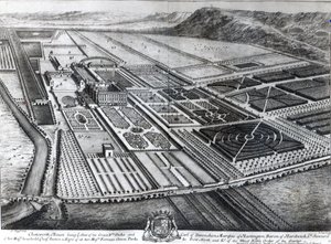 Chatsworth House，由Johannes Kip雕刻 作者 伦纳德·奈夫