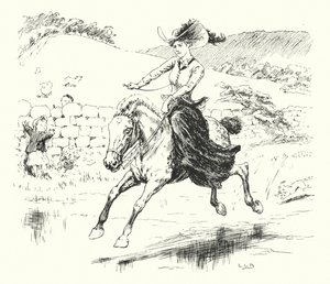 我有一匹小马，它的名字叫 "斑点灰"（雕刻）。 作者 伦纳德·莱斯利·布鲁克