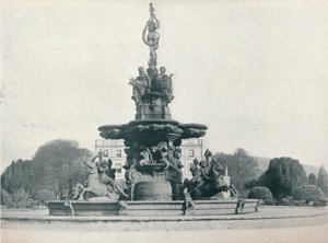 Curraghmore喷泉，最高荣誉的所在地。沃特福德侯爵，c1915 作者 伦纳德·威洛比