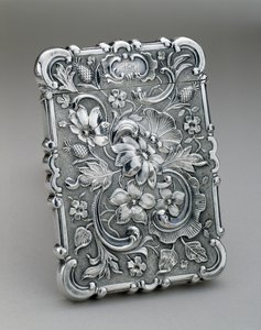 名片盒c。 1847-1850（银） 作者 伦纳德和威尔逊