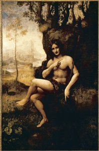 巴克斯（油画转印在画布上 作者 莱昂纳多·达（芬奇工作室）
