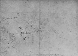 名望攻击嫉妒的寓言，c1480 1945年 作者 达芬奇（Leonardo da Vinci）