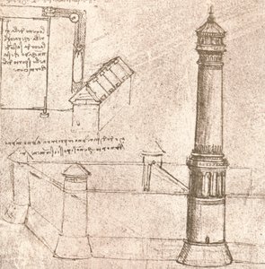 城堡建筑，c1472-c1519 1883 作者 达芬奇（Leonardo da Vinci）
